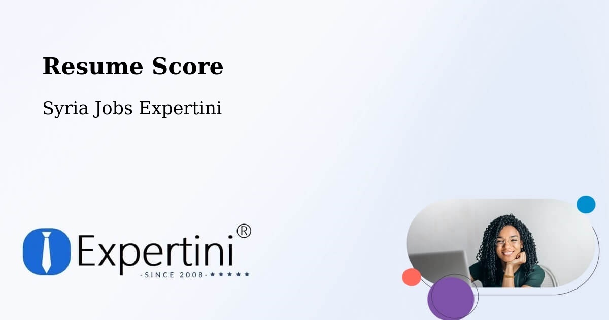 Resume Score & Job Description Match Tool – Syria - Syria Jobs Expertini